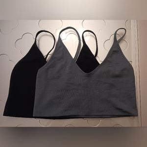 Bralettes (2) Black and Gray